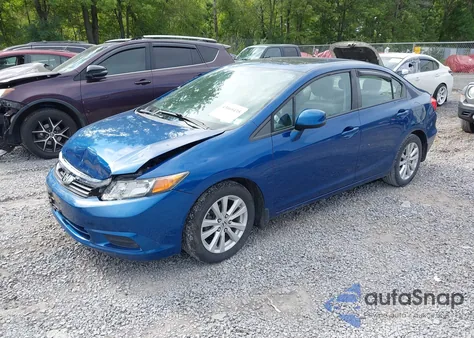 2012 Honda Civic Ex-L из США, поврежденный, VIN 19XFB2F95CE026997
